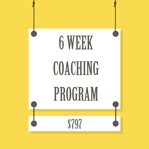 6 Week 1:1 Coaching & Accountability Program